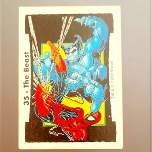 1990 Spider-Man Comic Images Marvel Todd McFarlane Series 2 Beast #35 Spiderman